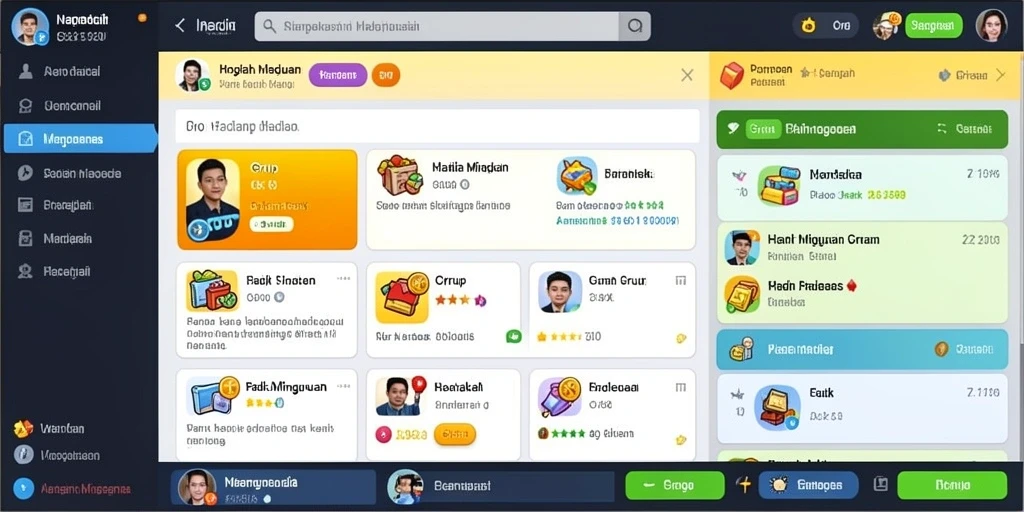 Tampilan menarik dan intuitif dari menu utama.