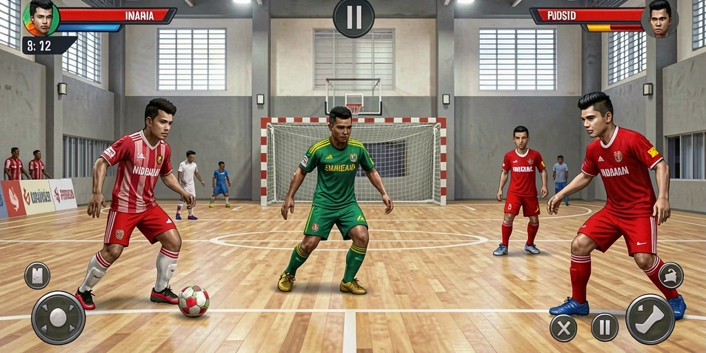 Screenshot menampilkan karakter utama dalam aksi.