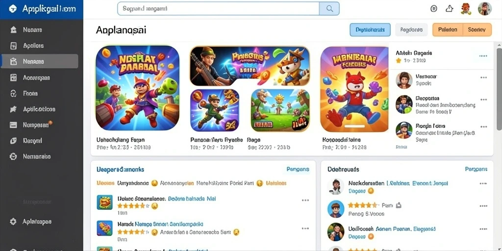 Tampilan menu utama yang intuitif dan menarik.