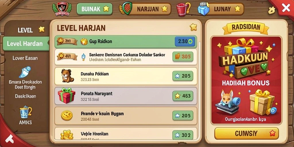 Tampilan antarmuka KG778 yang menarik dan user-friendly.