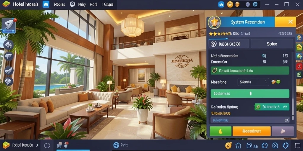 Screenshot menunjukkan tampilan menarik dari level pertama.