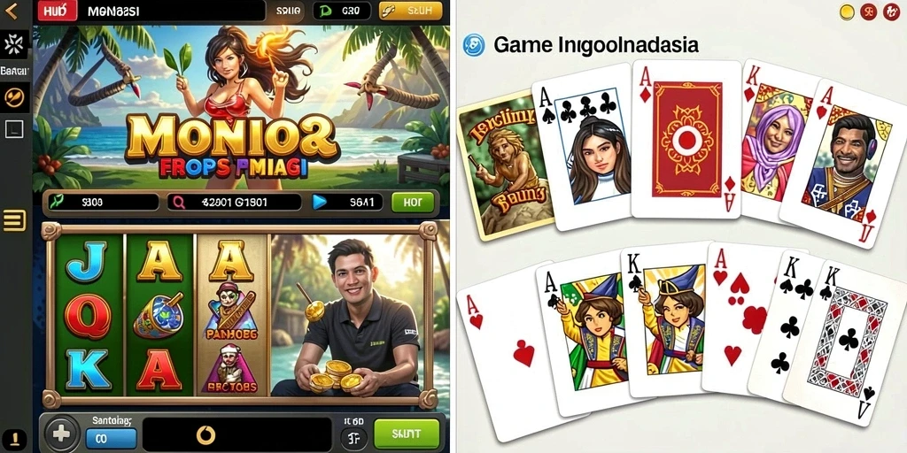 Tampilan awal game dengan karakter pilihan.