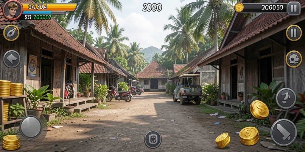 Screenshot menampilkan grafik yang memukau dalam permainan.