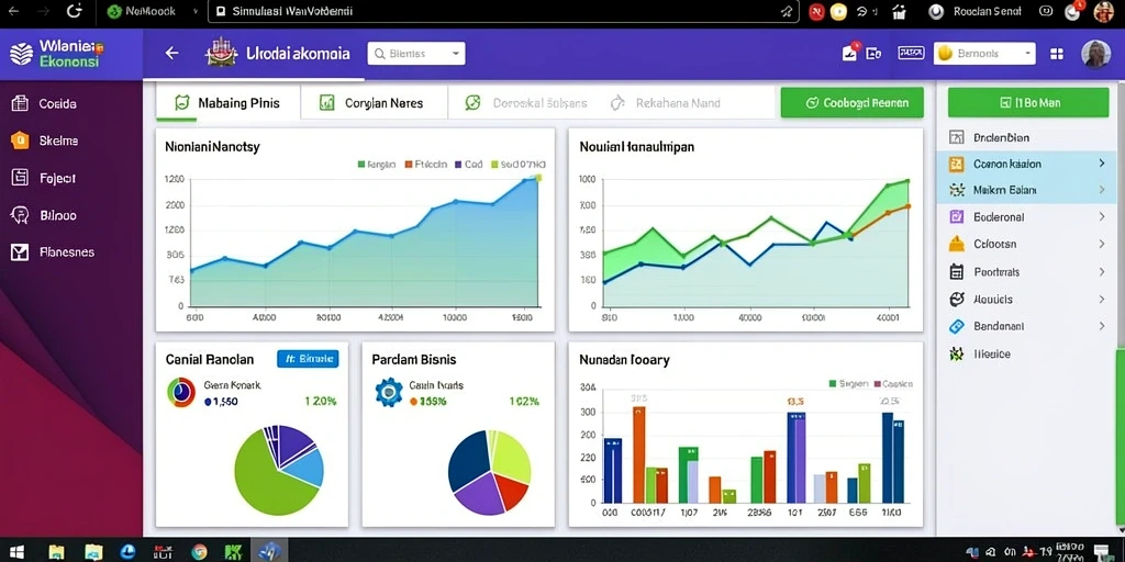 Tampilan layar utama yang menarik dan user-friendly.