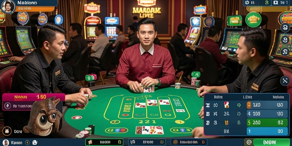 Tampilan mesin slot yang menarik dan interaktif.